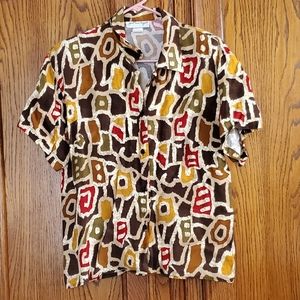 Women's  Jonat Hass Dogan blouse, abstract print